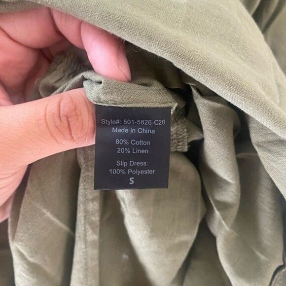 Jenni Kayne James Cotton Linen Midi Tiered Dress - Picture 6 of 7